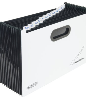 RAPESCO vakkenmap SupaFile Plus, DIN A4+, 13 vakken, wit