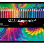 Stabilo aquarelkleurpotloden, 36 stuks in metalen etui
