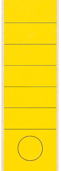 LEITZ/ESSELTE Rugetiket zelfklevend 61x285mm geel 10 st