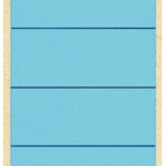LEITZ/ESSELTE Rugetiket zelfklevend 61x285mm blauw 10 st