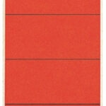 LEITZ/ESSELTE Rugetiket zelfklevend 61x192mm rood 10 st