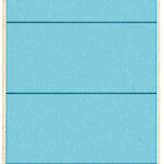 LEITZ/ESSELTE Rugetiket zelfklevend 61x192mm blauw 10 st