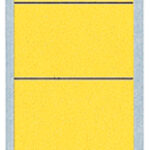 LEITZ ordnerrugetiketten, 39 x 285 mm, lang, smal, geel