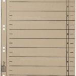 LEITZ scheidingsbladen, A4 overbreed, manillakarton 230g/m2, grijs