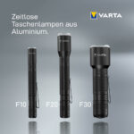 VARTA zaklamp Aluminium Light F20 Pro, zwart