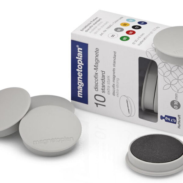 magnetoplan Discofix ronde magneet ´standaard´, grijs
