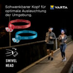 VARTA LED-hoofdlamp 'Outdoor Sports H10 Pro', blauw/grijs