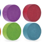 magnetoplan Neodym-magneten Wood Series Circle, intensieve kleuren