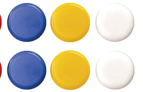 magnetoplan signaalmagneten 20 mm, kleuren assorti