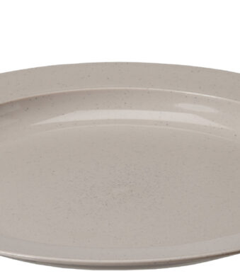 Biologisch afbreekbare platte borden, doorsnede 25 cm, grijs