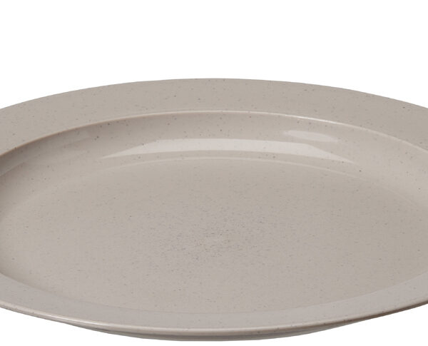 Biologisch afbreekbare platte borden, doorsnede 25 cm, grijs