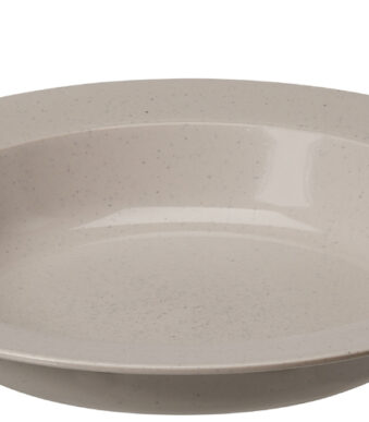 Bionederik diepe grote bord, diameter: 220 mm, grijs