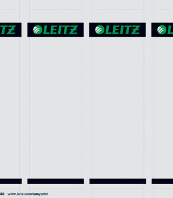 LEITZ/ESSELTE Rugetiket printbaar PC1010 grijs 100 st