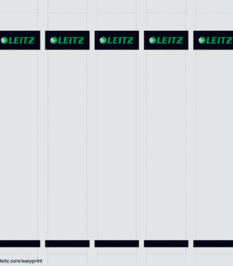 LEITZ/ESSELTE Rugetiket printbaar PC1015 grijs 100 st