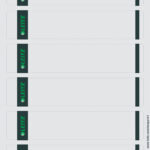 LEITZ ordnerrug-etiketten, 39 x 192 mm, kort, smal, grijs