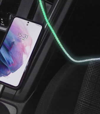 ANSMANN - Oplaad- en datakabel met leds - USB-A naar USB-C