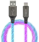 ANSMANN - Oplaad- en datakabel met leds - USB-A naar USB-C