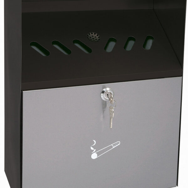 WEDO wandasbak met afdak, van staalplaat