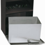 WEDO wandasbak met afdak, van staalplaat