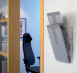 Duurzame wandbrochurehouder 'FLEXIPLUS 2', A4, 2 vakken