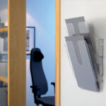 Duurzame wandbrochurehouder 'FLEXIPLUS 2', A4, 2 vakken