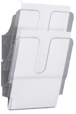 Duurzame wandbrochurehouder 'FLEXIPLUS 2', A4, 2 vakken