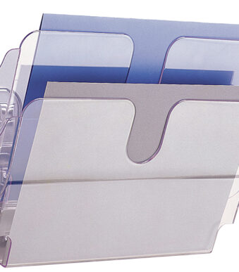 Duurzame wandbrochurehouder 'FLEXIPLUS 2', A4, 2 vakken.