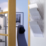 Duurzame wandbrochurehouder 'Flexidoos 6', A4, 6 vakken