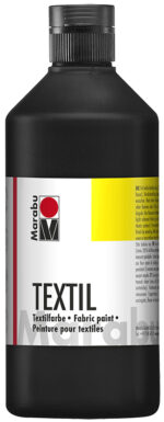 Marabu textielverf 'Textiel', zwart, 500 ml, fles