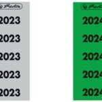 Vernieuwbare etikettenhouder groen 2024