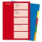 Herlitz kleurenregister, blanco, A4-formaat