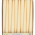 Crèmekleurige kaarsen, 22 mm, 50 stuks