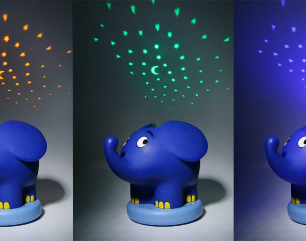 Sterrenhemel Muziekprojectielamp 'Olifant'