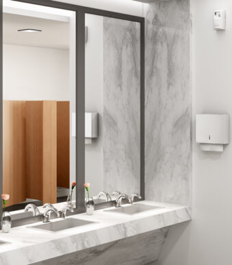 Rubbermaid luchtverfrisser-systeem Microburst 3000 LCD, wit