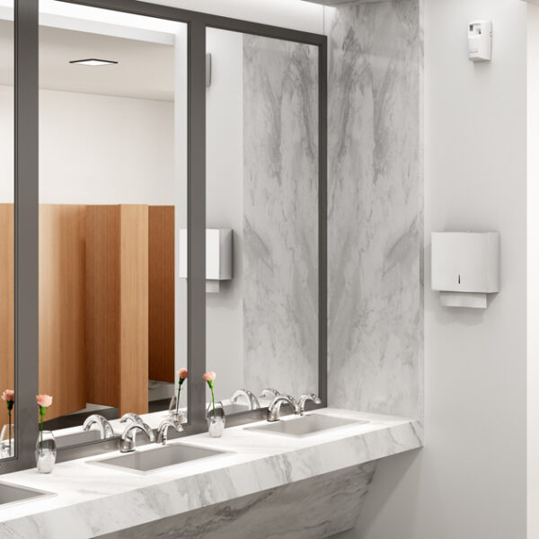 Rubbermaid luchtverfrisser-systeem Microburst 3000 LCD, wit