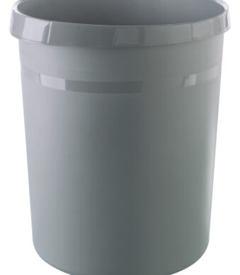 HAN prullenbak GRIP KARMA, kunststof, 18 liter, rond, donkergrijs