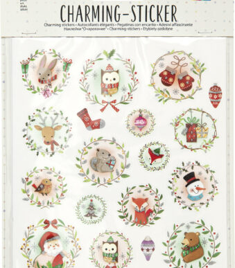 Kerst-stickers Betoverend Kerstfeest III