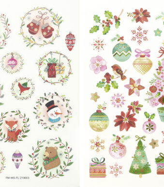 Kerst-stickers Betoverend Kerstfeest III