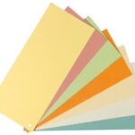 Scheidingsstroken, A4-formaat, manillakarton, chamois