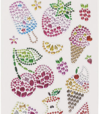 Glanzende Stickers Fruitig