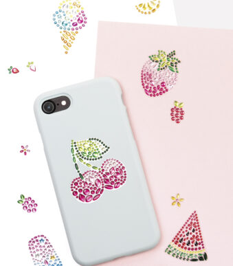 Glanzende Stickers Fruitig