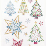 Kerstshiny foliestickers