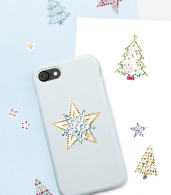 Kerstshiny foliestickers