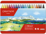 CARAN D'ACHE viltstift FIBRALO, 24 stuks in blikje, 1,4mm