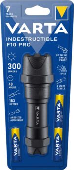VARTA zaklamp 'Indestructible F10 Pro', incl. 3 AAA batterijen