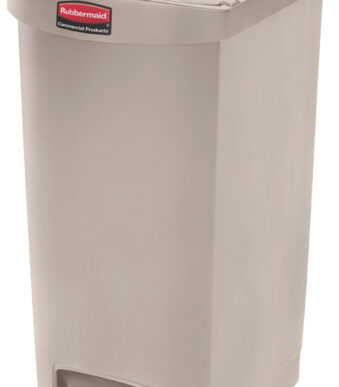 Rubbermaid pedaalemmer Slim Jim, 50 liter, beige