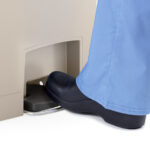 Treddelbare vuilnisbak Smalle Jim, 68 liter, beige