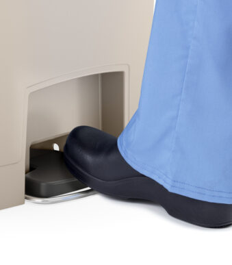 Treddelbare vuilnisbak Smalle Jim, 68 liter, beige