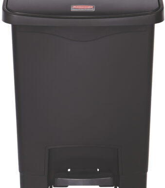 Rubbermaid pedaalemmer Slim Jim, 30 liter, zwart