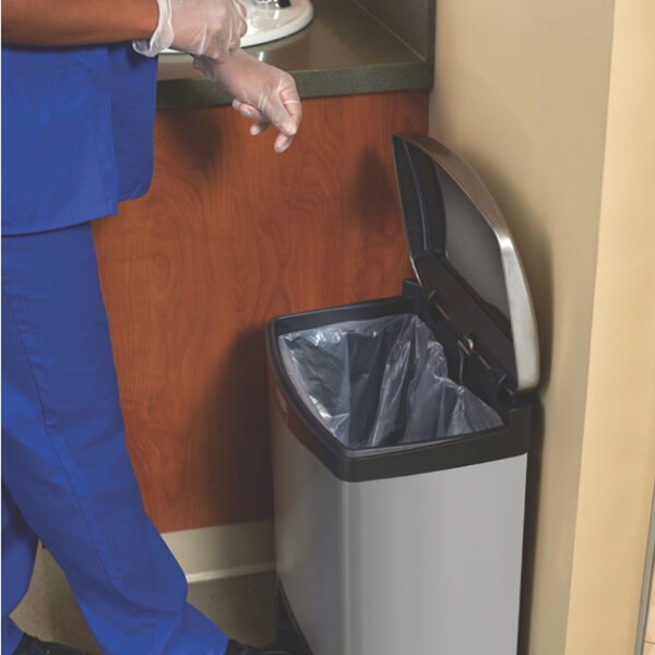 Rubbermaid pedaalemmer Slim Jim, van metaal, 50 liter